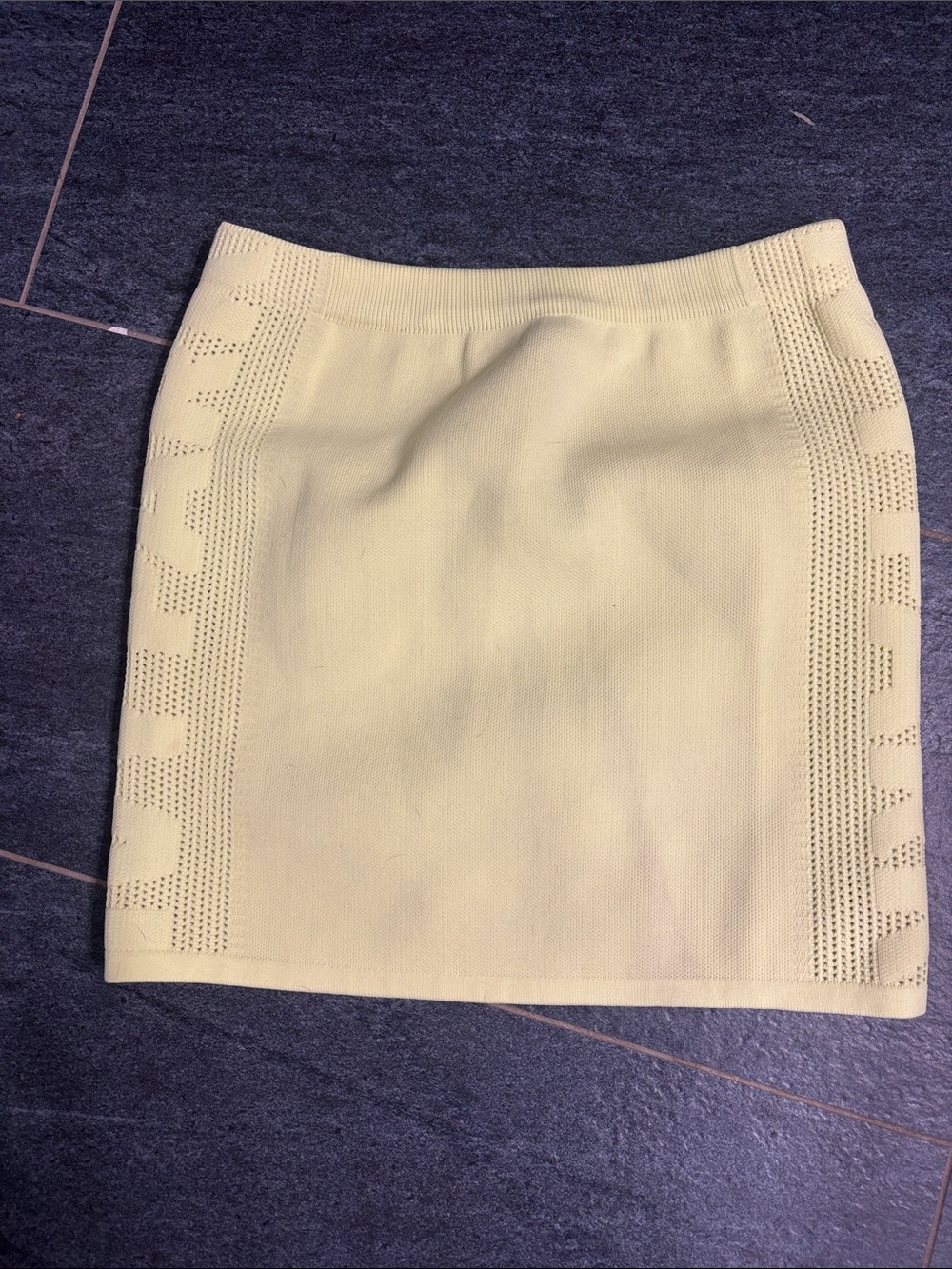 Yellow/green Ivy ParkXadidas knit miniskirt
